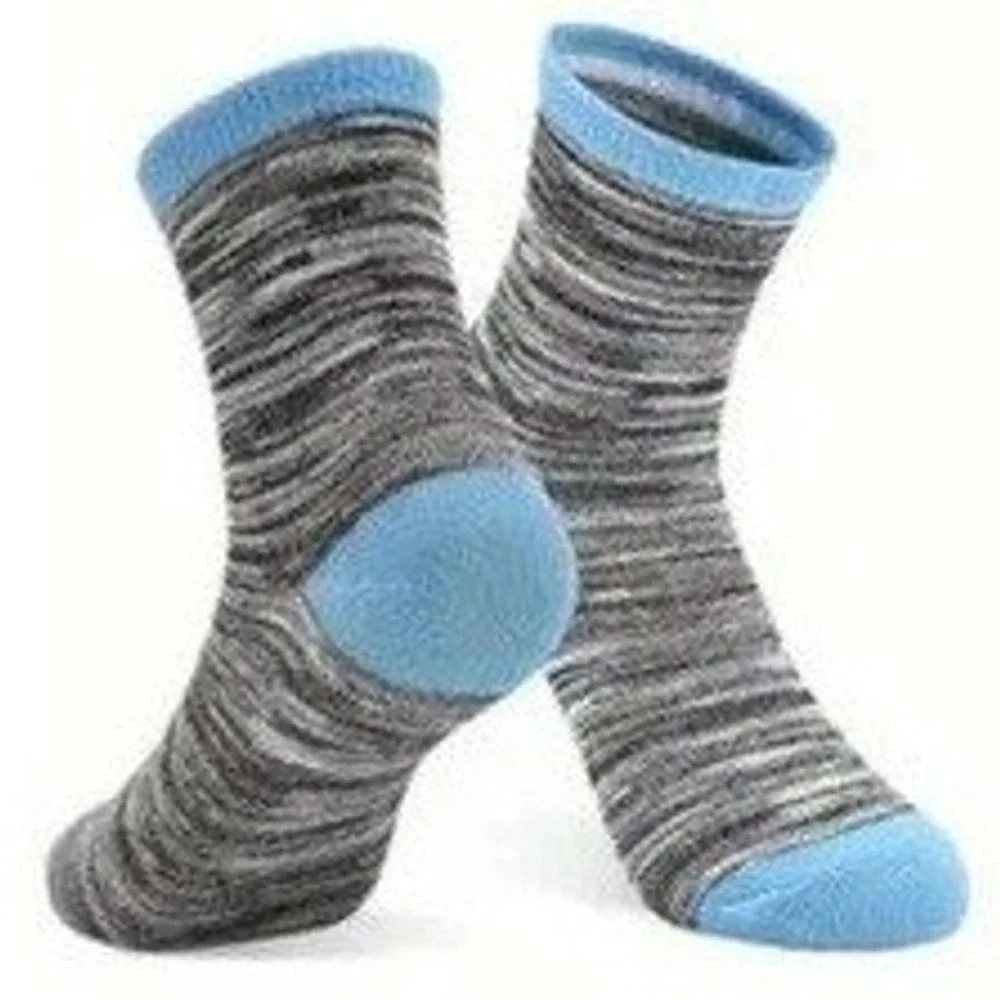 Sports Casual Crew Socks 7-10 YO Boys Retro Striped Soft Anti-slip‎ Youth NEW